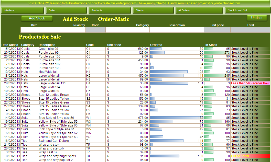 Detail Warehouse Management System Excel Template Nomer 28