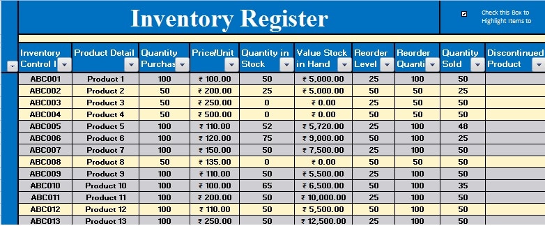 Detail Warehouse Management System Excel Template Nomer 30