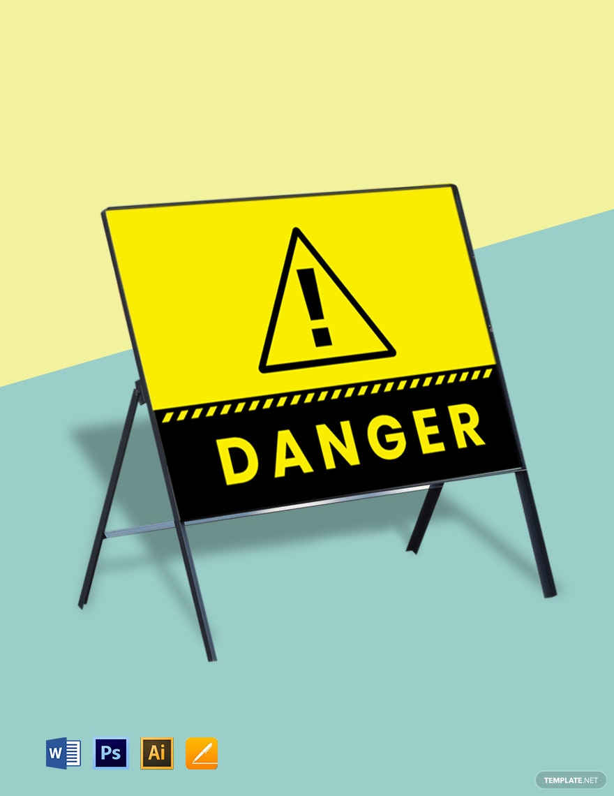 Detail Warning Sign Template Word Nomer 16