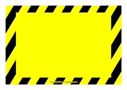 Detail Warning Sign Template Word Nomer 3