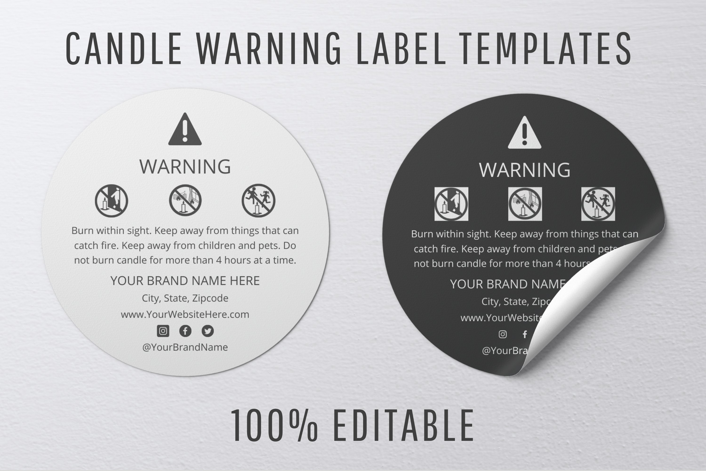 Detail Warning Sticker Template Nomer 17