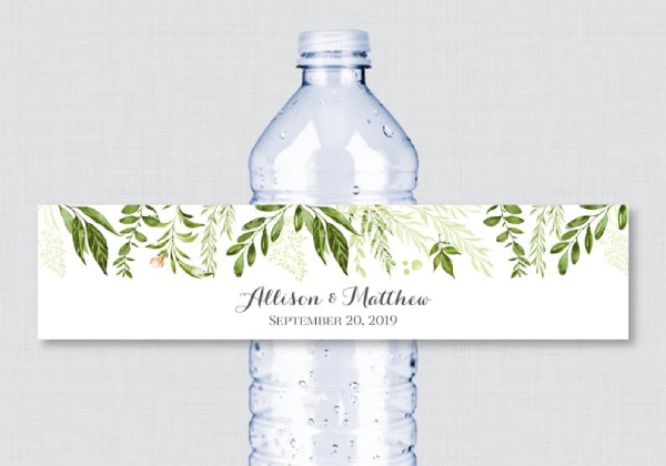 Detail Water Bottle Tag Template Nomer 11