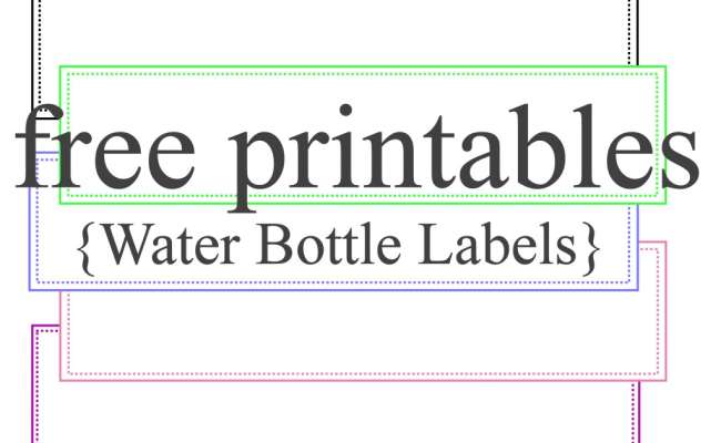 Detail Water Bottle Tag Template Nomer 14