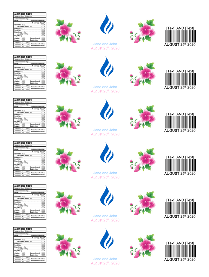 Detail Water Bottle Tag Template Nomer 26