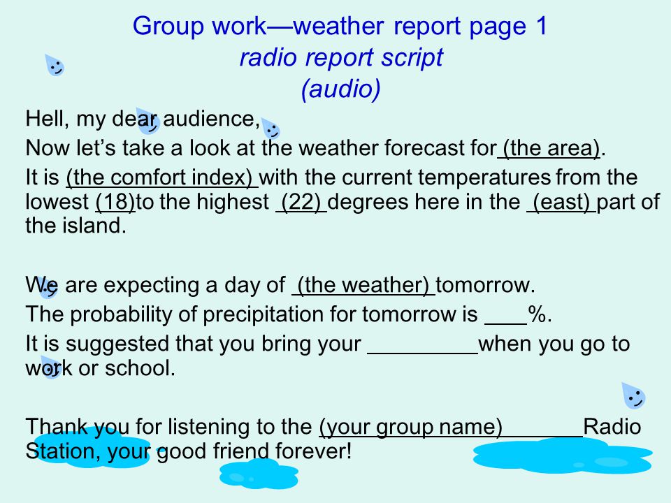 Weather Forecast Script Template - 50+ Koleksi Gambar