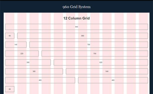 Detail Web Design Grid Template Nomer 20