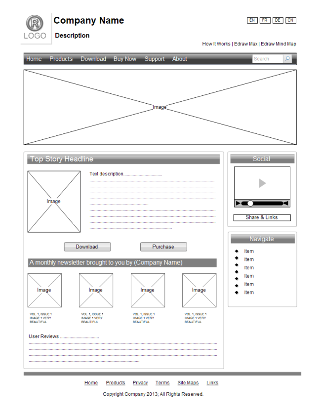 Detail Web Design Template Nomer 40