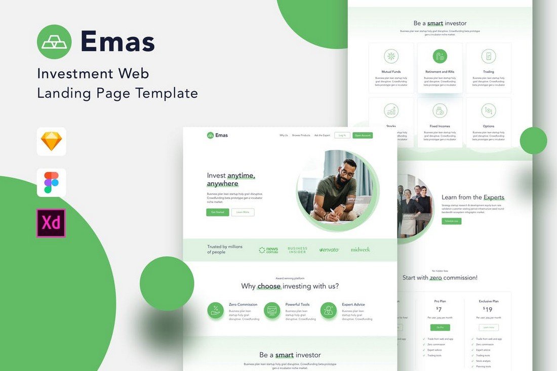 Web Design Template Xd - KibrisPDR