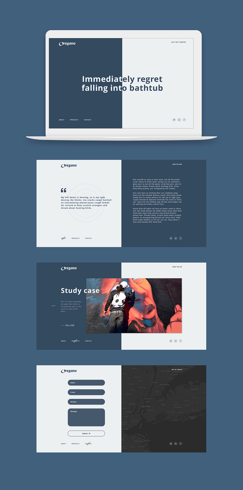 Detail Web Design Template Xd Nomer 10