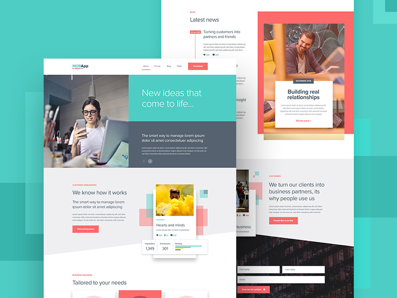 Detail Web Design Template Xd Nomer 11
