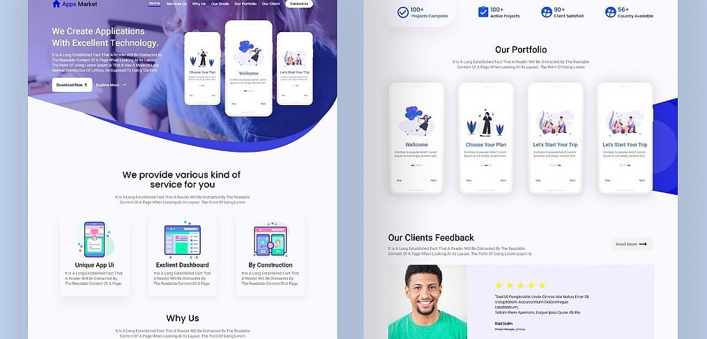 Detail Web Design Template Xd Nomer 13