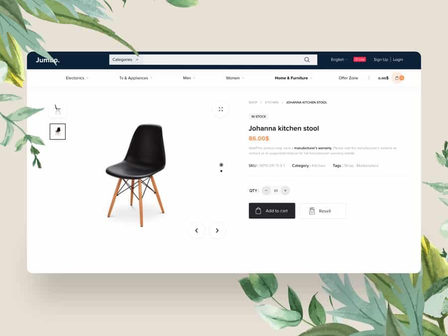 Detail Web Design Template Xd Nomer 18