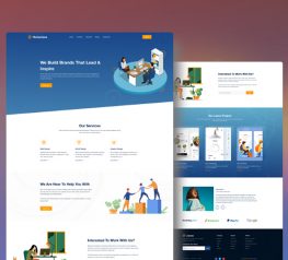 Detail Web Design Template Xd Nomer 20