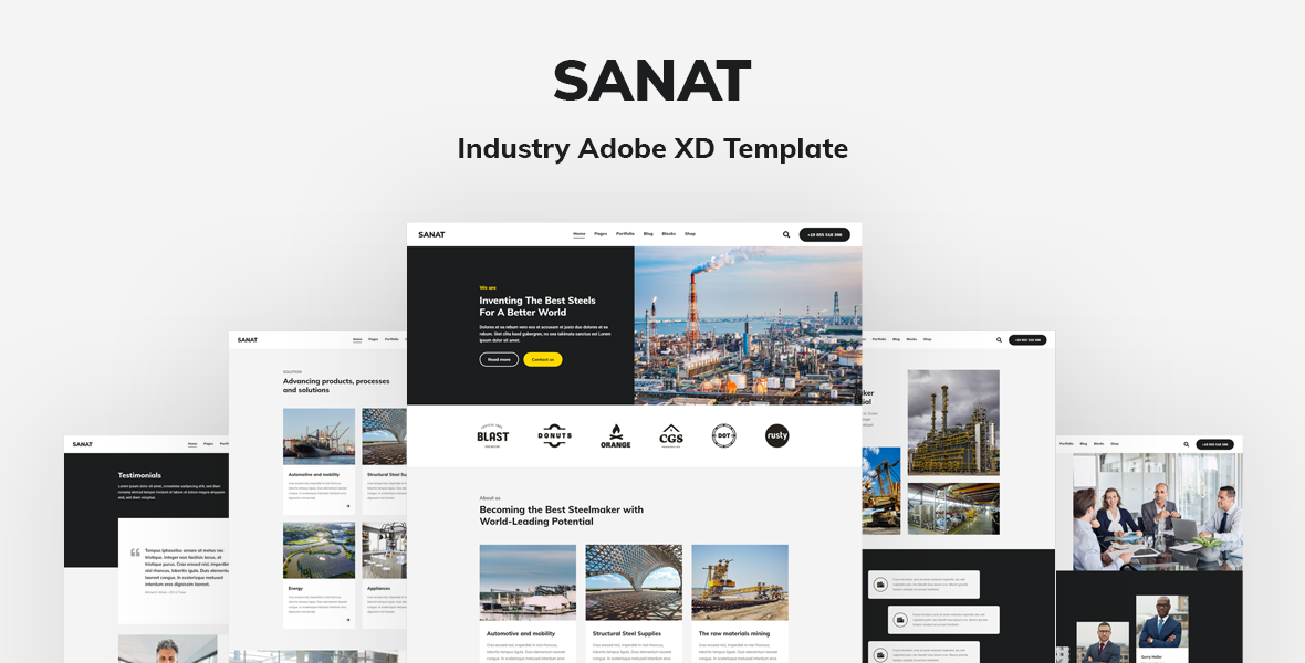 Detail Web Design Template Xd Nomer 21