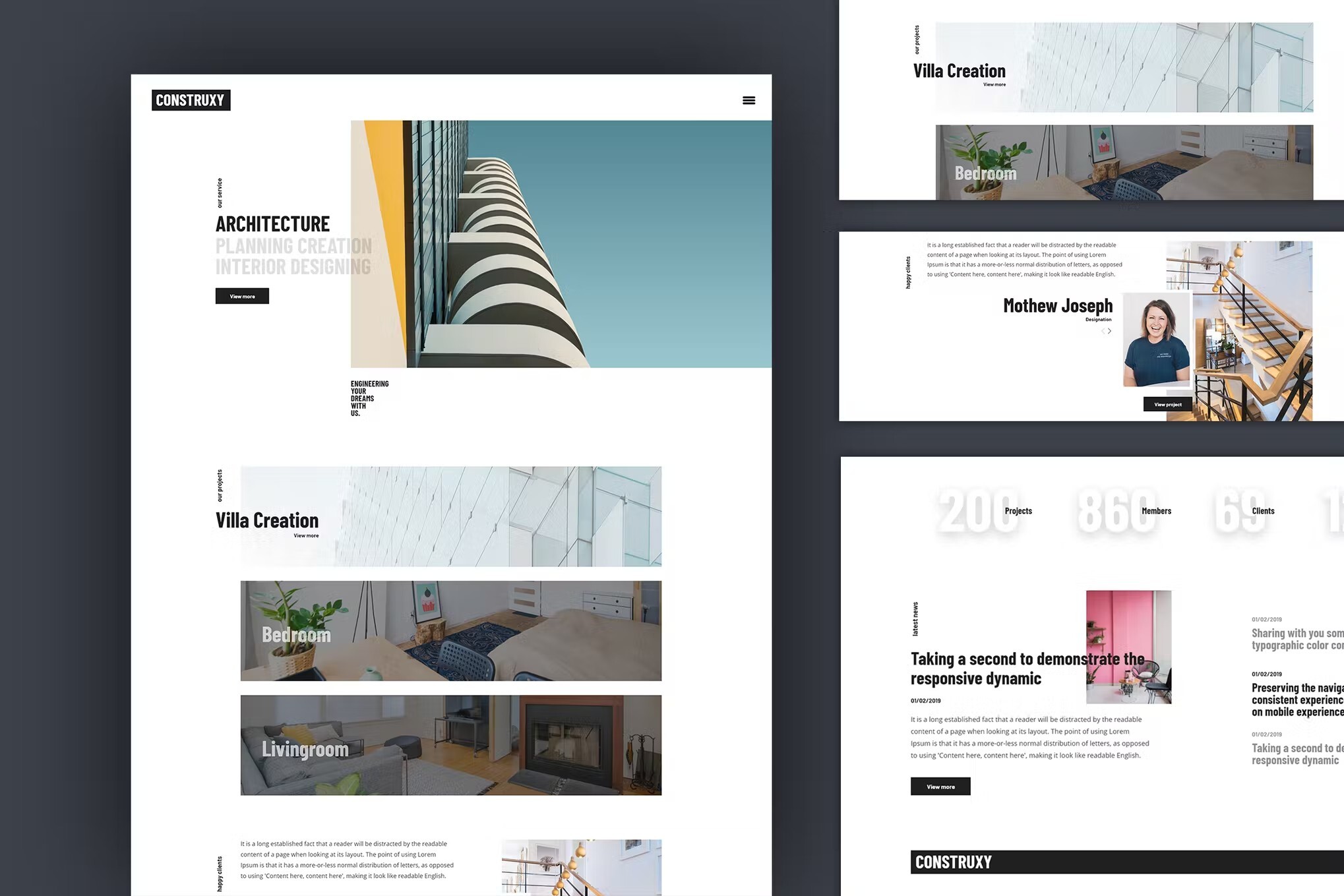 Detail Web Design Template Xd Nomer 24