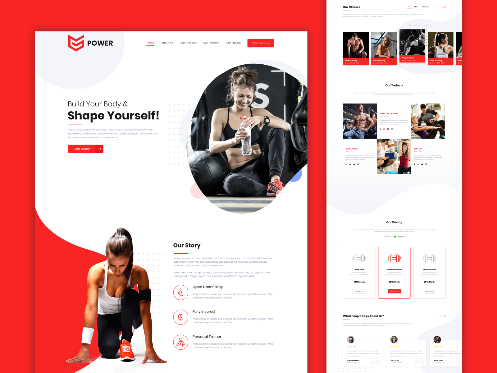 Detail Web Design Template Xd Nomer 35