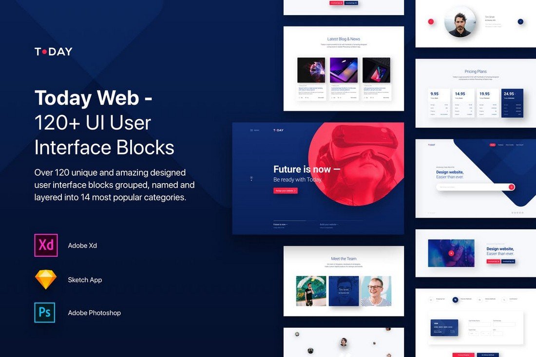 Detail Web Design Template Xd Nomer 47