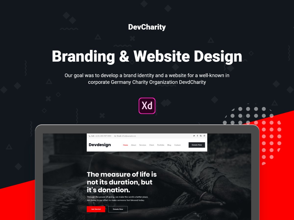 Detail Web Design Template Xd Nomer 49