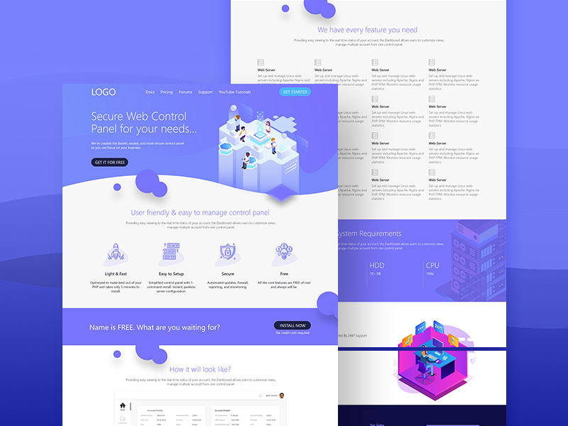 Detail Web Design Template Xd Nomer 5