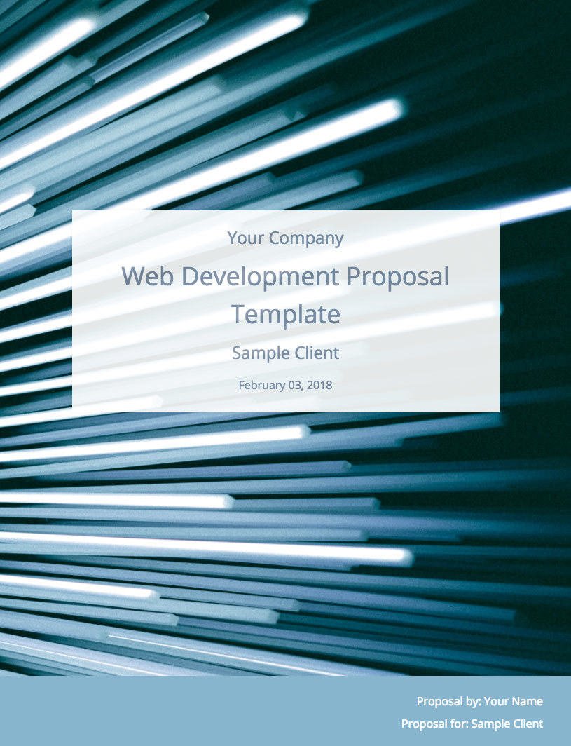 Detail Web Development Proposal Template Nomer 16