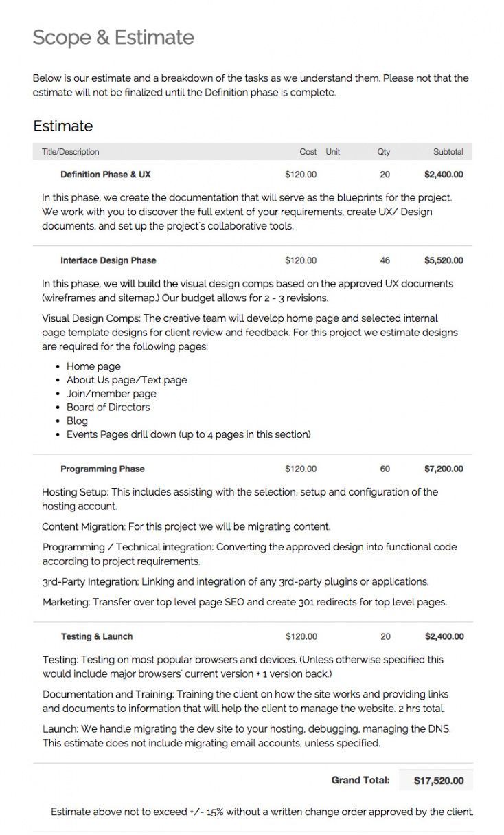 Detail Web Development Proposal Template Nomer 47