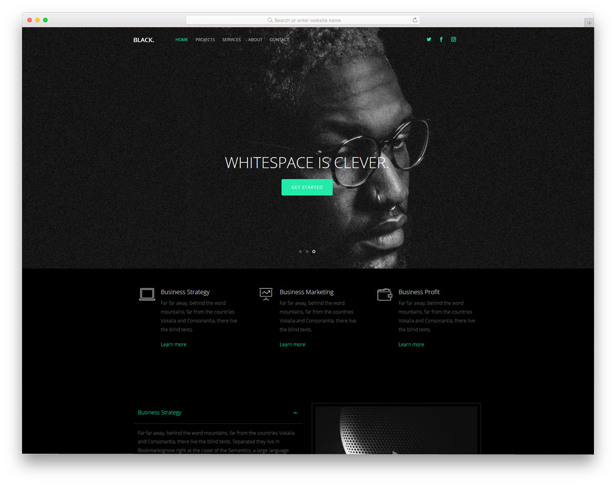 Detail Web Portfolio Template Nomer 40