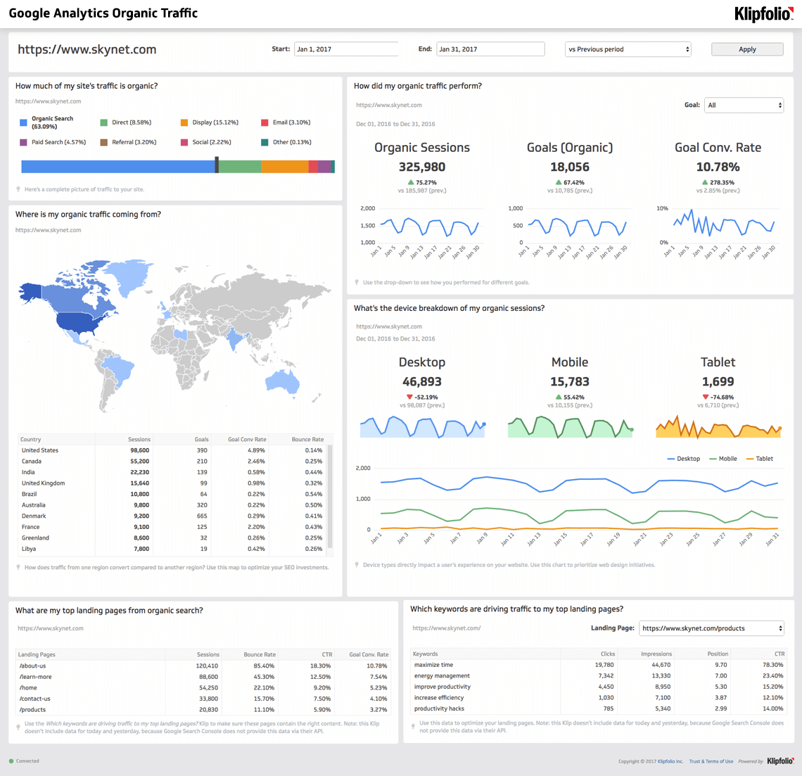 Detail Web Traffic Report Template Nomer 9