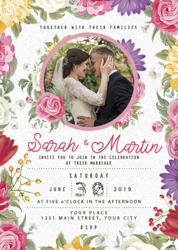 Detail Wedding Card Template Photoshop Nomer 34