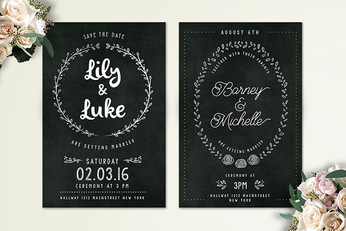 Detail Wedding Card Template Photoshop Nomer 37