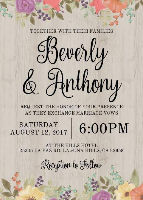 Detail Wedding E Invite Template Nomer 2