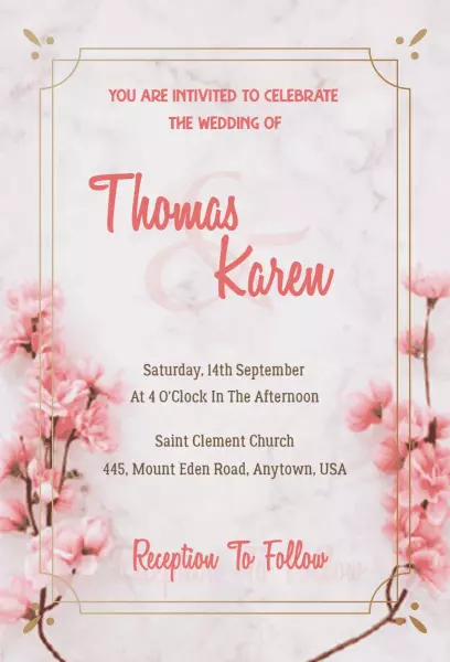 Detail Wedding E Invite Template Nomer 20