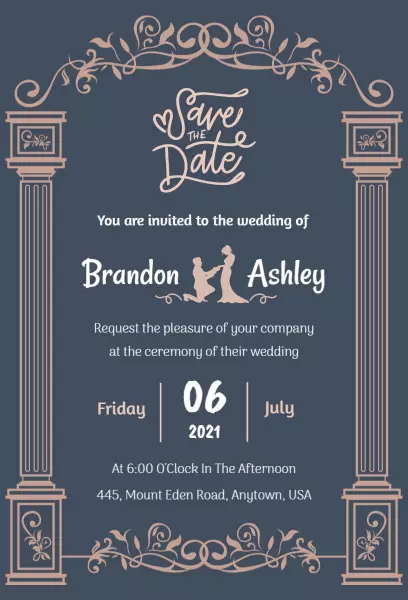 Detail Wedding E Invite Template Nomer 43