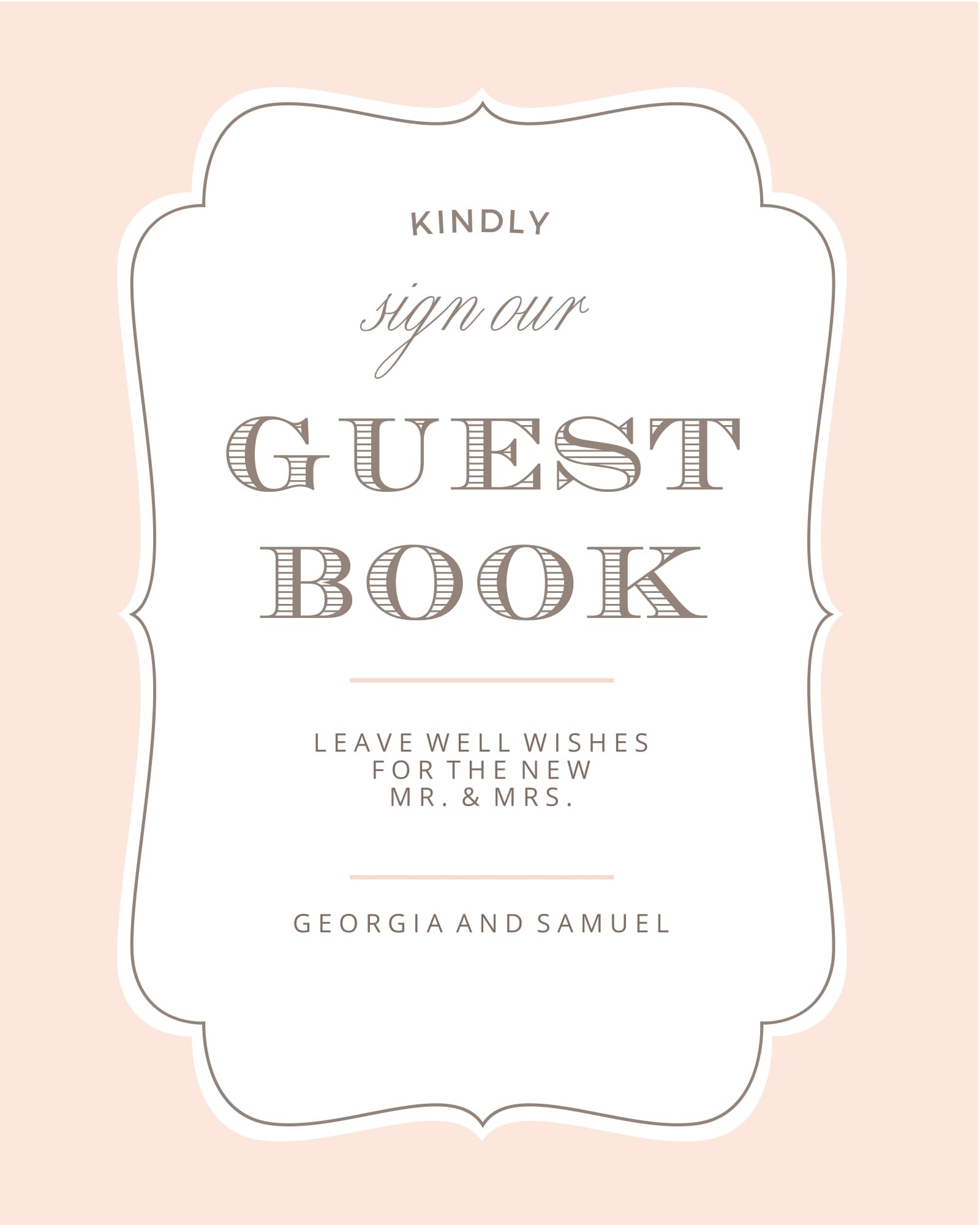 Detail Wedding Guest Book Template Free Download Nomer 23