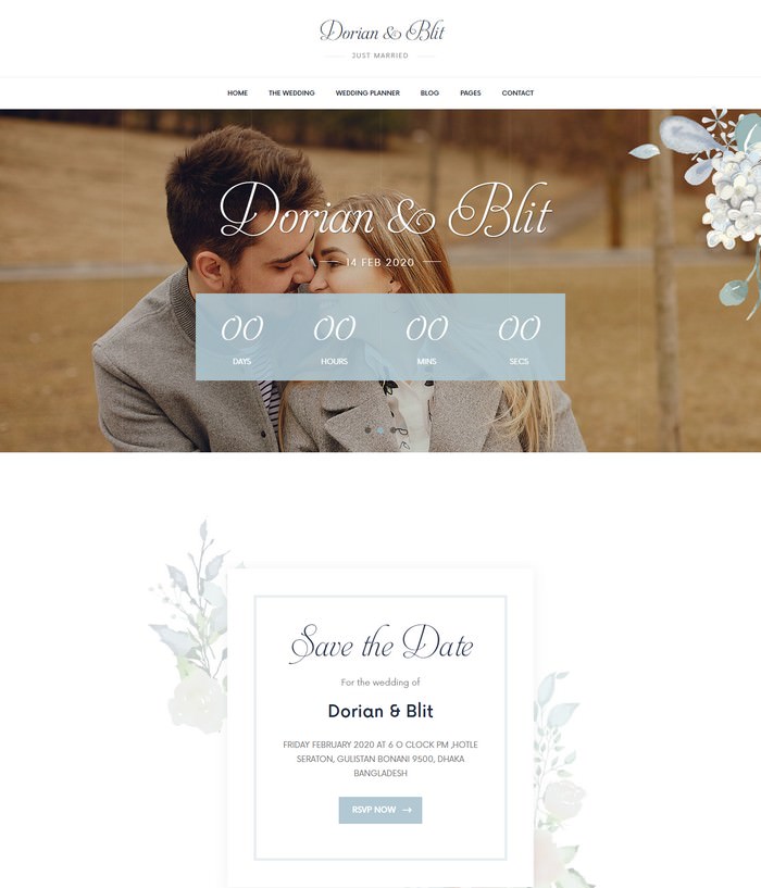 Detail Wedding Html Template Nomer 10