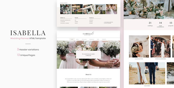 Detail Wedding Html Template Nomer 15