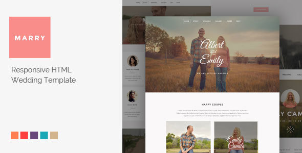 Detail Wedding Html Template Nomer 2