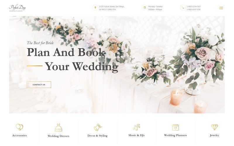 Detail Wedding Html Template Nomer 22