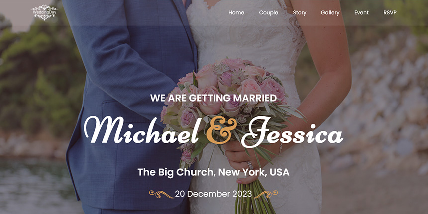 Detail Wedding Html Template Nomer 38