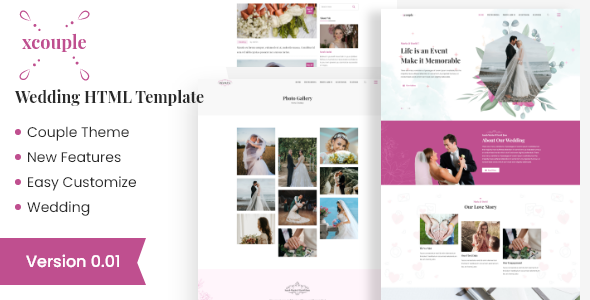 Detail Wedding Html Template Nomer 8