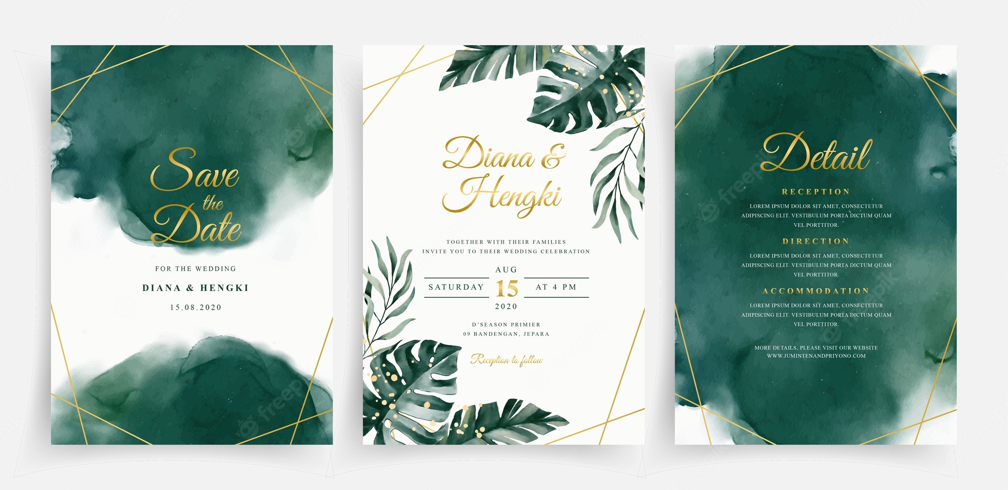 Detail Wedding Invitation Background Template Nomer 23