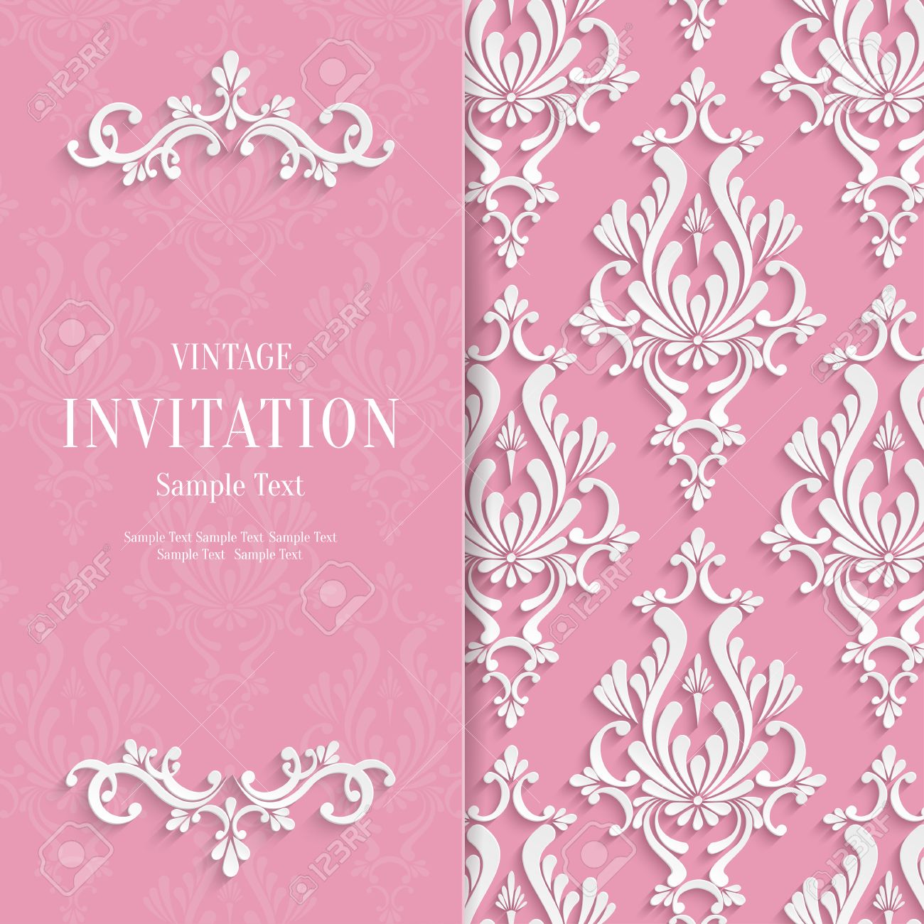 Detail Wedding Invitation Background Template Nomer 30