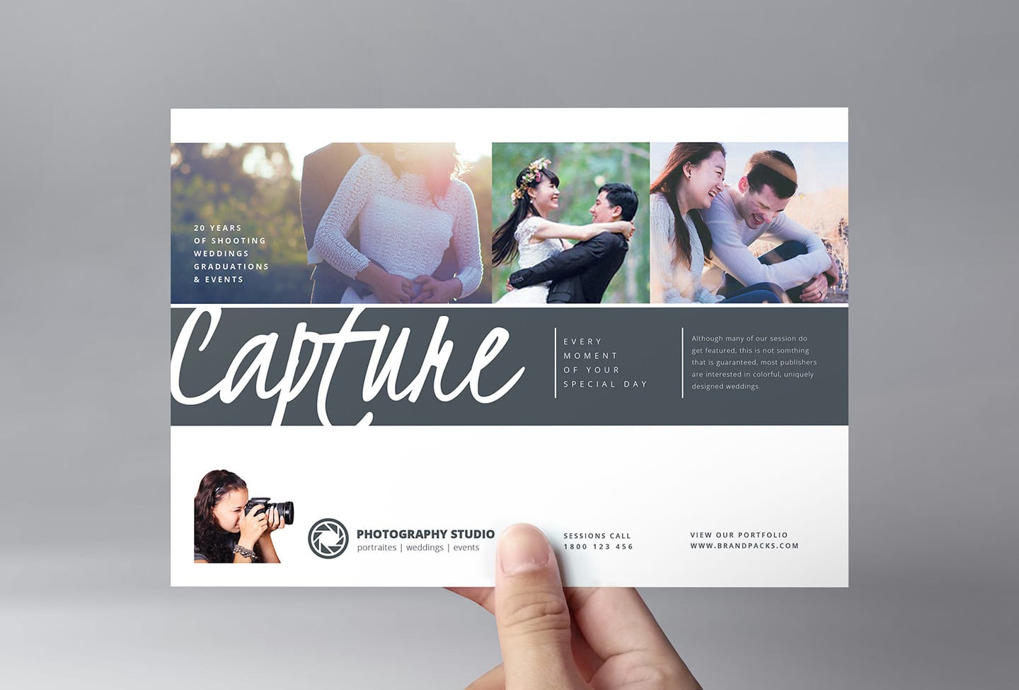 Detail Wedding Photography Flyer Template Nomer 6