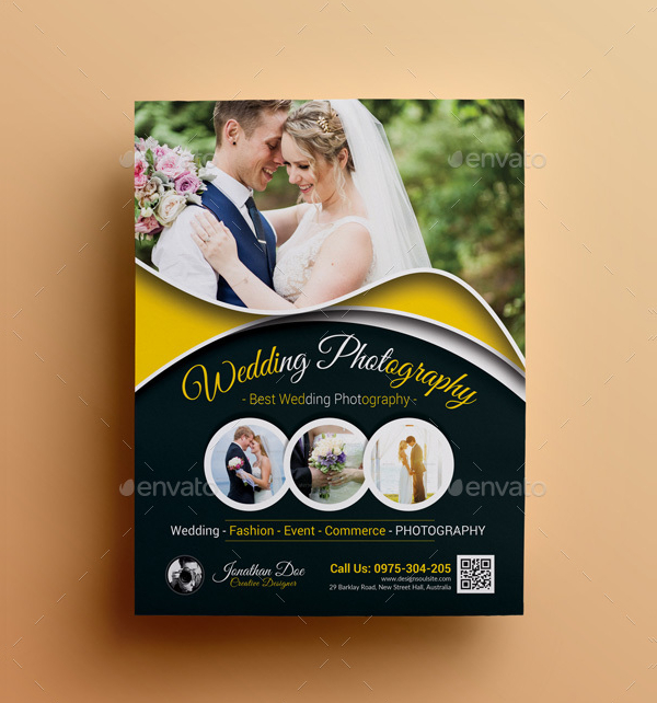 Detail Wedding Photography Flyer Template Nomer 49