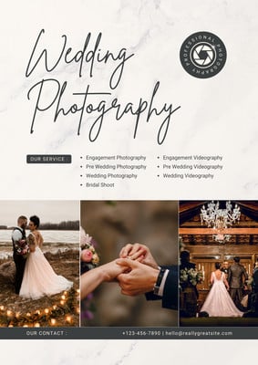 Detail Wedding Photography Flyer Template Nomer 50