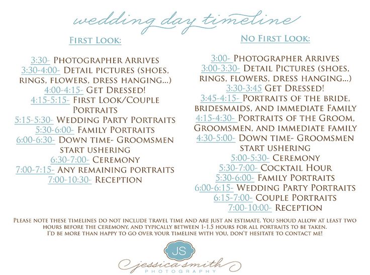 Detail Wedding Photography Timeline Template Nomer 26