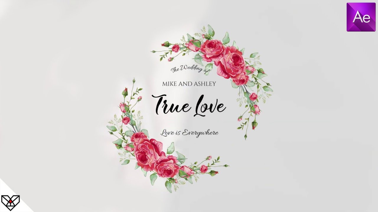 Detail Wedding Title After Effects Template Free Nomer 3