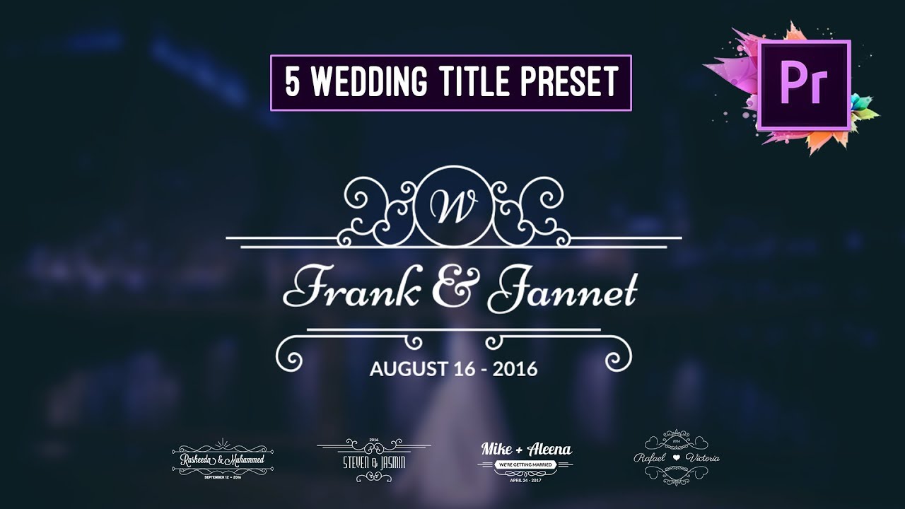 Detail Wedding Title After Effects Template Free Nomer 25