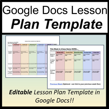 Detail Weekly Lesson Plan Template Doc Nomer 4