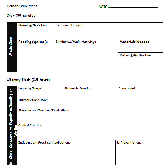 Detail Weekly Lesson Plan Template Doc Nomer 31