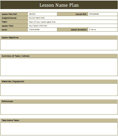 Detail Weekly Lesson Plan Template Doc Nomer 32